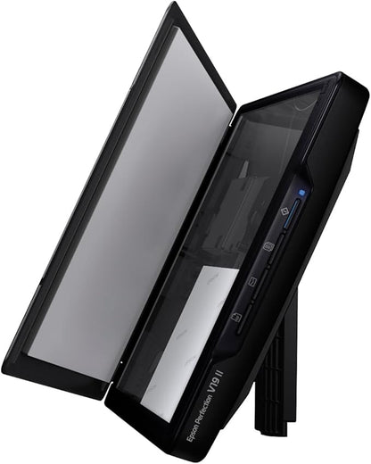 Epson Perfection V19 II Color Photo and Document Flatbed Scanner with 4800 dpi Optical Resolution, USB Power and High-Rise, Removable Lid