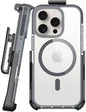 BELTRON Belt Case for iPhone 16 Pro, Slim Protective Transparent Case & Rotating Belt Clip Holster Combo (Compatible with MagSafe)
