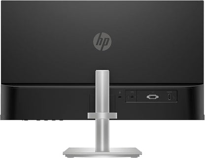 HP Series 5 524sh Monitor (Replaces M24h) 24" IPS FHD (1920x1080) 99% sRGB Display, Adjustable Tilt, Flicker Free, Anti-Glare, Low-Blue Light Filter, Black/Silver w/DKZ Hub USB Port Expander