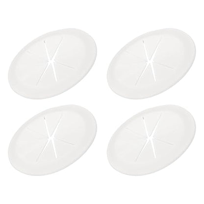 PATIKIL Desk Grommet 2-3/8", 4 Pcs Round Cable Grommet Cord Hole Cover with Adhesive Tape Flexible Table Wire Organizer for Office Home Table Countertop, Light Gray