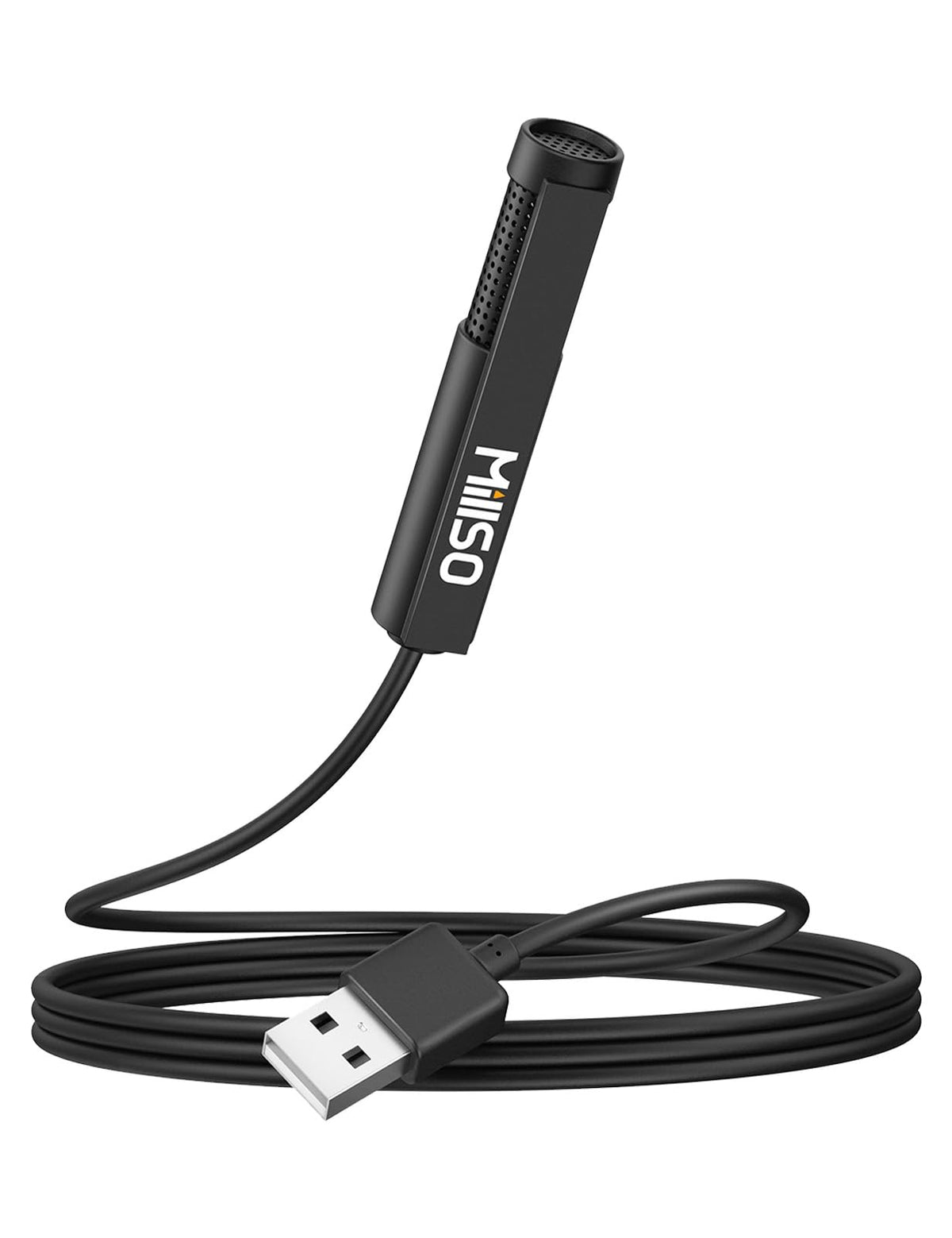 MillSO USB PC Microphone External Lavalier Mini USB Microphone for Computer