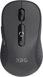 XBG B15 Tri-Mode Wireless Mouse, Bluetooth 5.0/4.0 & 2.4G, 5 Adjustable DPI, Type-C Rechargeable with 3-Level Battery Indicator, Ergonomic Silent Design for Office/Laptop/Travel