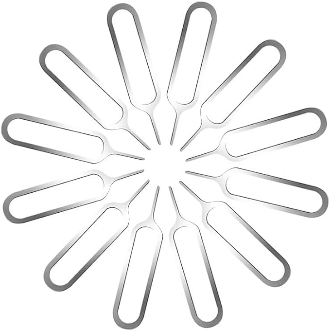 50 Pieces SIM Card Removal Openning Tool Tray Eject Pins Needle Opener Ejector,Compatible with iPhone X, 8 Plus, 8, 7 Plus, All Other iPhone Models, iPads, iPods, Samsung Galaxy Note/S/Edge/J Series