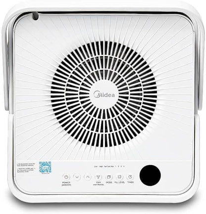 Midea Cube 50 Pint Dehumidifier for Basement and Rooms at Home for up to 4,500 Sq. Ft., Smart Control, Compatible with Alexa (White), Drain Hose Included, ENERGY STAR Most Efficient 2023