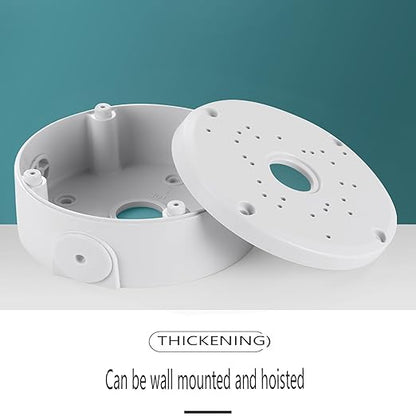 Universal Bullet Security Camera Junction Box Mount Bracket Plastic Rainproof Junction Box Mount Bracket for IP Camera Electric Enclosure, Indoor/Outdoor Wall Cable Junction Base Boxes (2 Pack)