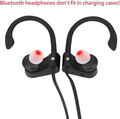 Earbud Replacement Tips Silicone Earbud Tips Headphone Earbud Tips Ear Gels Fit for Inner Hole from 3.8mm - 5.1mm Earphones 9 Pairs S/M/L Clear Red
