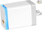 evron Plug-In Air Ionizer for Home & Travel, 20 Million Negative Ions/sec, Compact & Foldable Prongs, No Filter Needed, Quiet Odor Eliminator for Room, Pet, Bathroom, Hotel (Blue light 1 Pack)