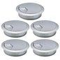 5 Pcs Desk Grommet 2-3/8" / 60 mm, Desk Cord Hole Cover, Cable Grommet ABS Plastic, Desk Hole Grommet for Home & Office Pc, Detachable Adjustable Cable Cord Organizer-Silvery