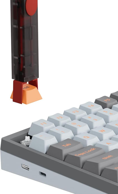 GATERON Twins Switch Puller Keycap Puller, DIY Tool Easily Remove and Replace Gaming Keyboard Switches and Keycaps Integrated for Mechanical Keyboard
