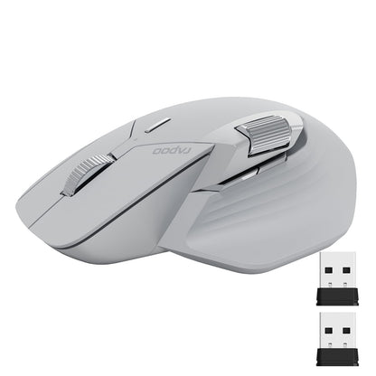 Rapoo MT760 PRO Wireless Mouse, NearLink + Bluetooth 5.0 Multi-Device, 12K DPI, 2K Polling, Ergo for Work & Gaming, 11 Programmable Buttons, On-Board Memory, Quiet Clicks, USB-C, 120 Days Battery Life