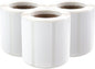 PUQU 20x10mm Direct Thermal Sticker Labels, Self-Adhesive All-Purpose Label Maker Tape, Compatible with AQ Series Label Printer, Refills Standard Laminated Office Labeling, 3 Rolls, 1800 Labels