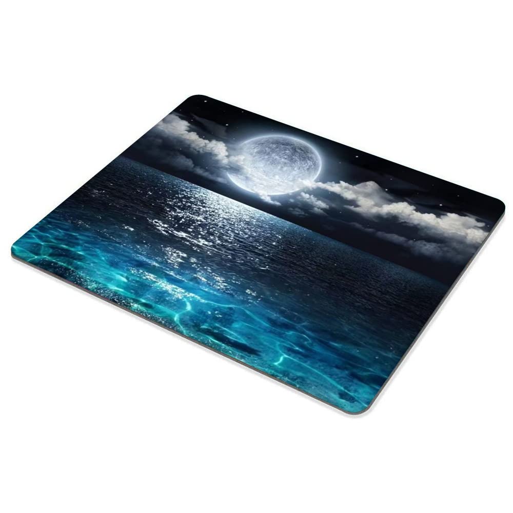 Ocean and Moon Mouse pad Customized Mousepad Non-Slip Rubber Base Mouse Pads for Computers Laptop Office Desk Accessories Mouse pad
