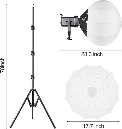 GVM 150W RGB Video Light Kit, 2700K~7500K Bi-Color LED Video Light Photography Studio Lighting Kit with Lantern Softbox & Stand, Continuous Output Lighting Kit with 8 Lighting Effects, CRI 97+