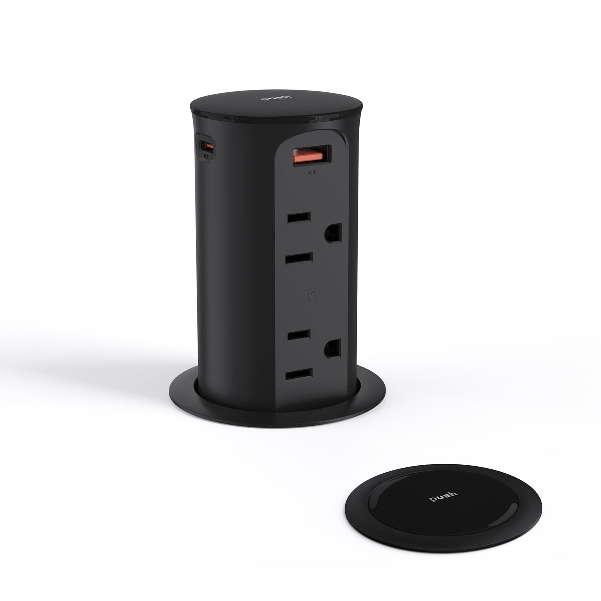 Jgstkcity Pop up Countertop Outlet,2.5in Hole Desk Grommet,65W USB