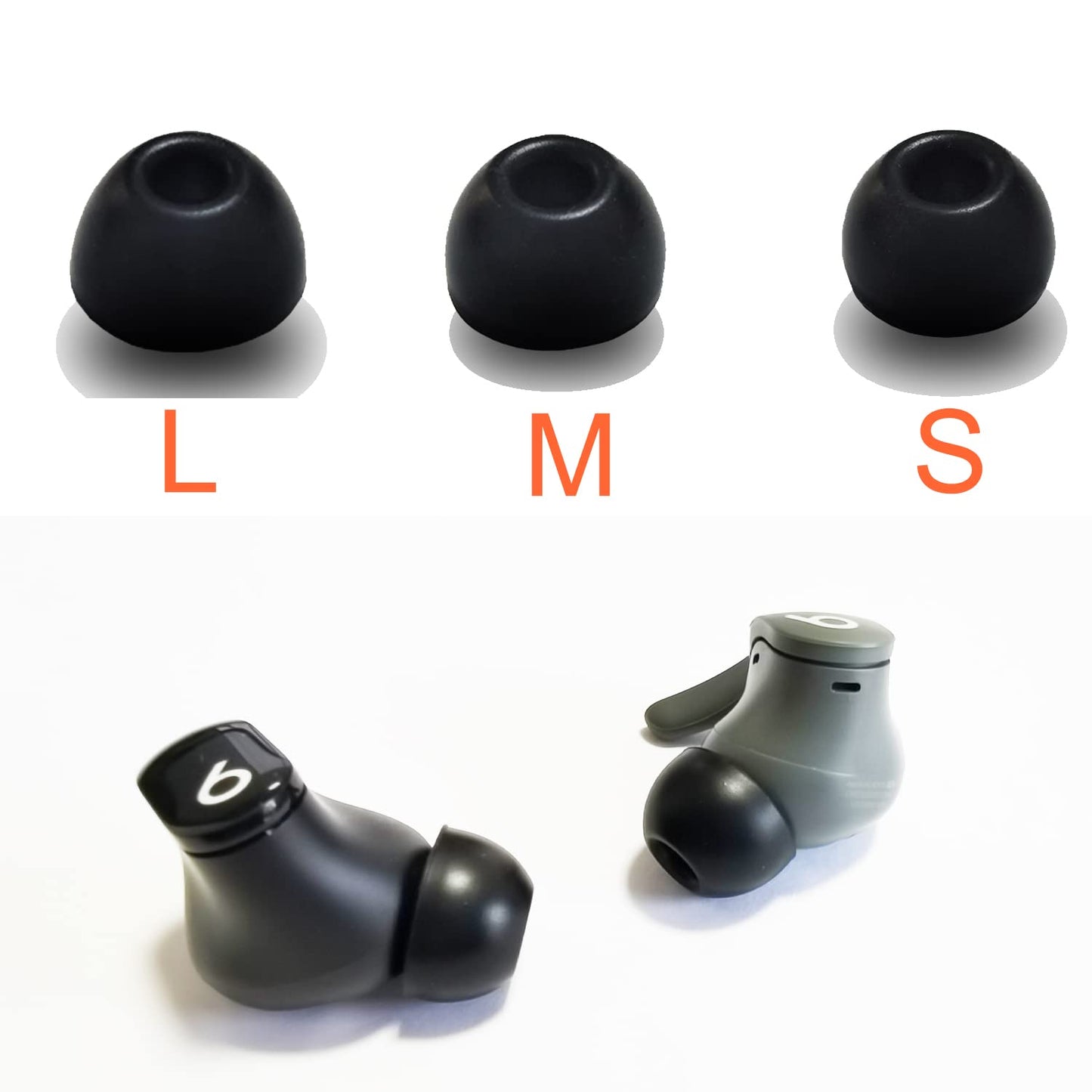 Silicone Ear Tips for Beats Fit Pro/Studio Buds/Powerbeats Pro 2/Solo Buds