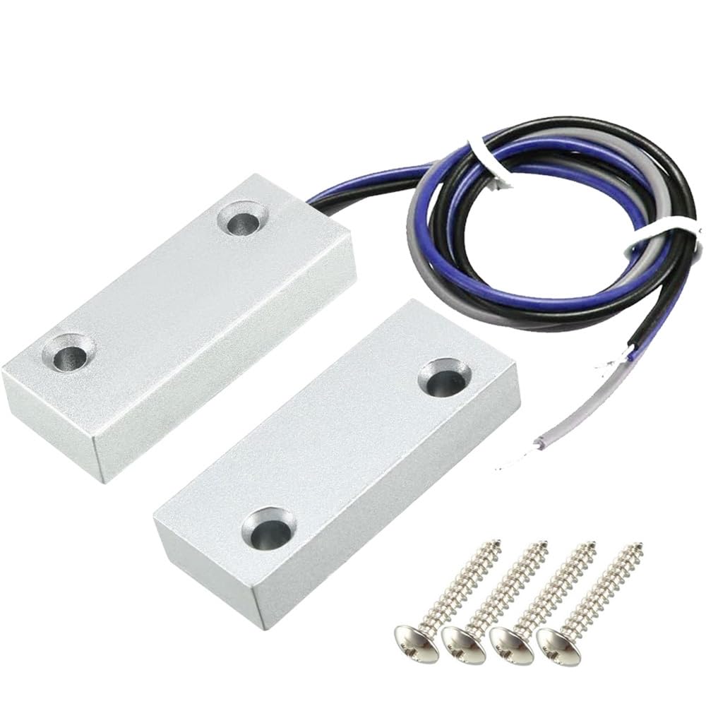 Gebildet 10pcs 4W 3 Pin Reed Switch Reed Contact Normally Open N/O N/C SPDT, Glass Reed Relay Magnetic Induction Switch (2.5mm x 14mm)