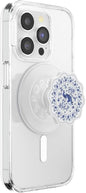 PopSockets Phone Grip for MagSafe with Kickstand, Magnetic Stand, Swappable Top, Secure Hold for iPhone MagSafe Cases, Phone & Tablet Grip - Peacock Saucer