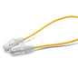 TRUECABLE Cat6 Component Rated Patch Cable, Unshielded (U/UTP), 1ft, Yellow, 28AWG Solid Copper, Snagless 10G High-Speed Ethernet Cable, PoE++ 4PPoE 100W, UL Listed, RoHS-3, 1 Pack