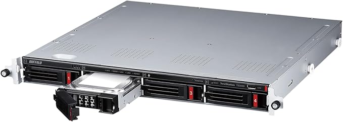 BUFFALO TeraStation 3430RN 4-Bay 8TB (2x4TB) Rackmount Small-Med Business NAS w/Hard Drives Included