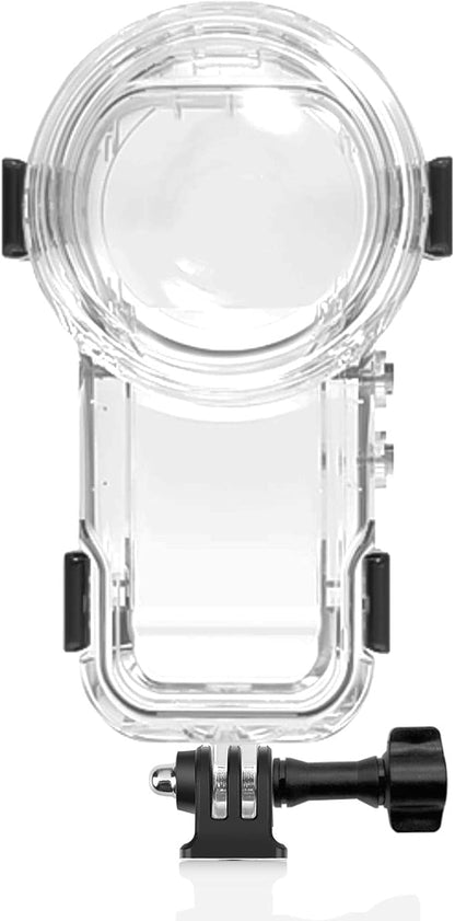 Invisible Dive Case for Insta360 X5, FotStdio Insta 360 X5 Waterproof Case 60m/196ft Underwater Diving Housing Cover Protective Sealed Shell Photography Housings Action Camera Accessories