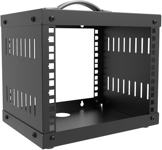 QiaoYoubang 4U Small Network Cabinet-10 inch Server Rack for 10" Server, Network, Audio, and Video Equipments at Home or Office (4U)