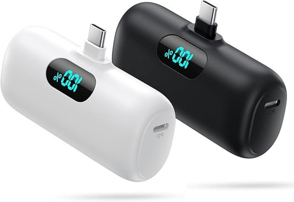 [2 Pack]Small Portable Charger for iPhone 17/16/15 Series,5000mAh 3A PD USB C Power Bank, Mini Travel Essentials Battery Pack for iPhone 17/17 Pro/16/16 Plus/16 Pro/15 Pro Max,Samsung,Android/LG etc