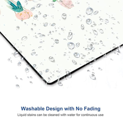 Mouse Pad, Plants Mouse Pad, Square Mouse Mat Waterproof Mousepad Non-Slip Rubber Base Mouse Pads for Office Laptop
