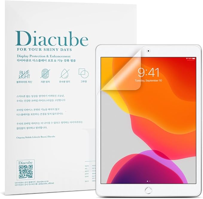 2-Pack Anti Glare Screen Protector with Blue Light Filter For iPad 9th/8th/7th Gen 10.2 inch (2021/2020/2019), Anti-Glare Matte PET Film, Anti-Fingerprint, High Touch Sensitivity, Easy Installation