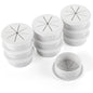 HYCC 10 Pack 2-3/8 Inch Flexible Desk Grommet,Organize Wires and Cables on Office Equipment, Computer Components, Entertainment Systems Effectively - Color: White