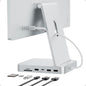 USB C HUB for iMac 24 inch 2021/2023/2024, PULWTOP USB Hub Adapter iMac Accessories for i-Mac M1/M3/M4 with USB C 10Gbps 3*USB A SD/TF, Docking Station Support Expand M.2 SSD (Not Included), Silver