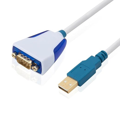 USB to DB9 Male RS232 Serial Converter Cable for Us232R Converter Adapter Cable with Chip FT232RQ -Supports All Computer Systems, Up to 1M Transmission Rate, 1M(3.28ft) Long,No Driver Needed