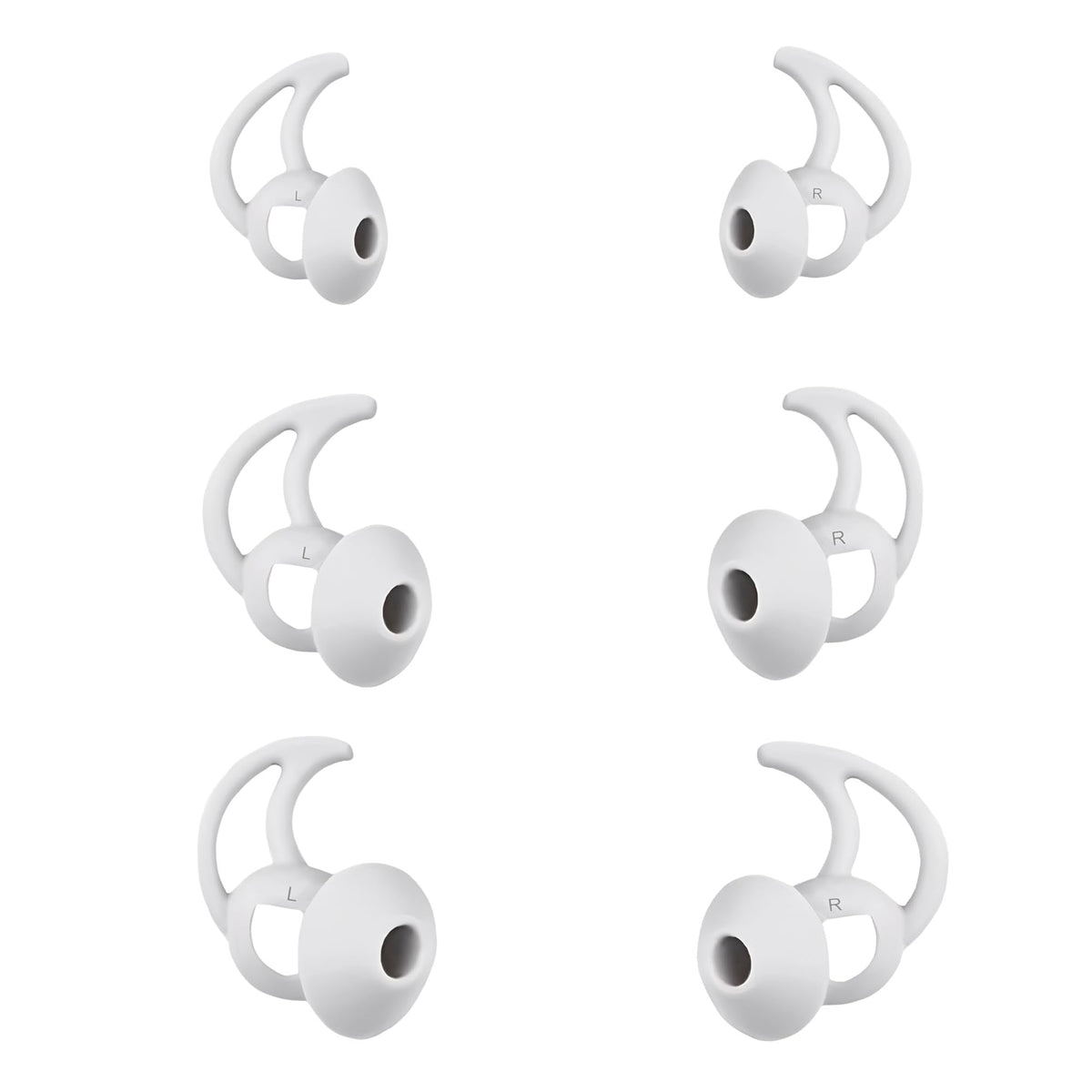 CYADCI Silicone Earbud Tips 3 Pairs SML Soft and Comfortable Noise Isolation Replacement Blue Ear Tips Compatible with Bose QuietComfort and Sport Earbuds