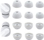 Replacement Silicone Ear Tips for Beats Fit Pro/Studio Buds/Studio Buds+ Headphone, 6 Pairs Earbuds Eartips L/M/S, Eargels Set Fit in Case, Earplug Ear Cap (Silver White)