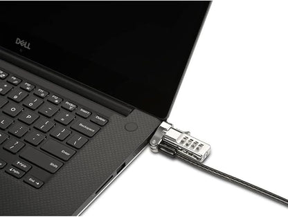 Kensington Universal 3-in-1 Combination Laptop Lock, Computer Security Locking Cable - Resettable Version (K62316WW), Black