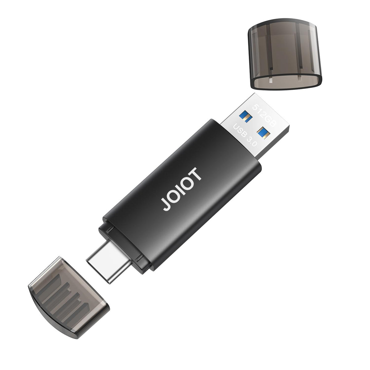 128GB USB C Flash Drive Dual USB 3.1 Flash Drive Type C + USB A Portable Type-C Flash Drive 2-in-1 USB-C Thumb Drive for Smartphone Tablet Computer Mac iPhone 15 Black