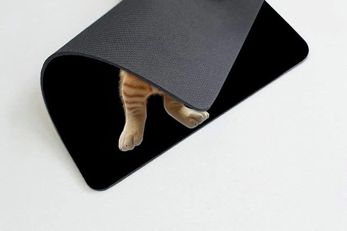 Square Mouse Pad Playful Orange Kitten Basketball on Fire-1,Gaming Mouse Pads for Desk,Soft Computer Waterproof Non-Slip Mouse Mat