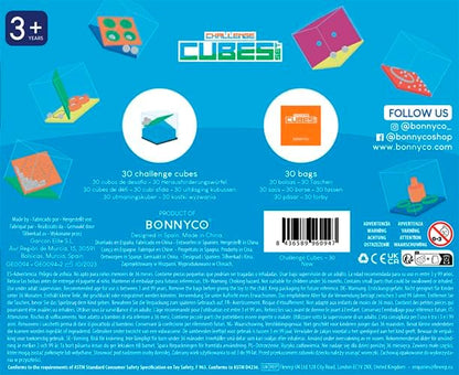 BONNYCO Brain Teaser Puzzles Cubes Kids Party Favors Pack 30 Pinata Goodie Bags Stuffers for Kids 3-5 4-8, Return Gifts for Birthday Party | Mini Puzzle Games, Classroom Prizes | Rewards Stocking