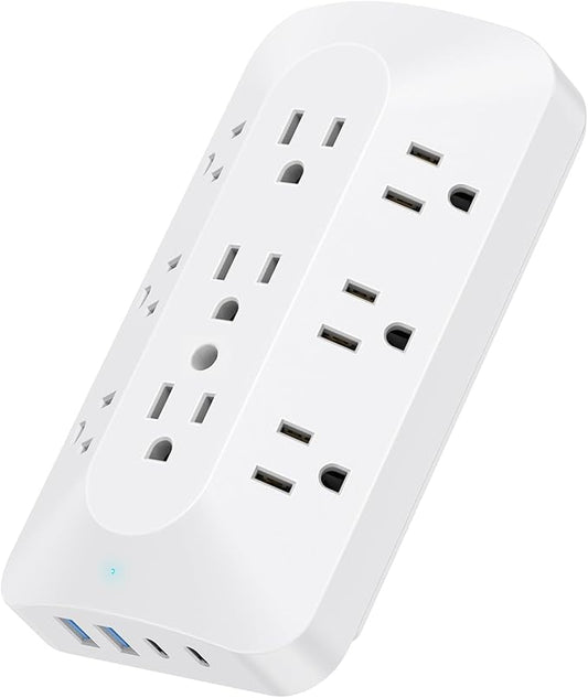 9 AC Outlet Extender, Multi Plug Wall Outlet with USB C