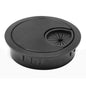 1 Pcs Desk Grommet 2" / 50 mm, Desk Cord Hole Cover, Cable Grommet Metal Zinc Alloy Materilal, Desk Hole Grommet for Home & Office Pc, Detachable Cable Cord Organizer-Flat Black