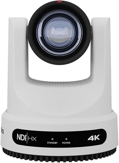 PTZOptics Move 4K 20x Auto-Tracking PTZ Camera with Built-in Tally Light, 3D Noise Reduction, and Advanced White Balance Modes (White)
