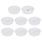 uxcell 8 Pcs 60mm (2.36 Inch) Desk Grommet, Plastic Cable Hole Cover, Wire Cord Cable Organizer for Home Office Computer Desk Cabinet, White