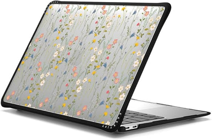 CASETiFY Impact MacBook Air 13" (M1/Intel) Case [Cushioned Impact Corners/Scratch-Resistant/Anti-Slip Grip] - Dreamy Floral Pattern - Clear Black