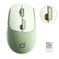 SEUNKWANG Dual-Mode Wireless Mouse with Visible Battery Indicator, Silent Rechargeable Bluetooth & 2.4G Computer Mouse, 1600 DPI, One-Click Desktop Privacy Key, Portable Mice for Laptop/PC/Mac - Pink