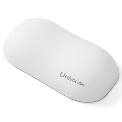 UnivoColors Design-Wave Wrist Rest, Artificial Sheepskin+Memory Foam+Ergonomic+Anti-Slip Gel, Resilience Support During Work and Gaming,Mouse Accessory,White
