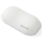UnivoColors Design-Wave Wrist Rest, Artificial Sheepskin+Memory Foam+Ergonomic+Anti-Slip Gel, Resilience Support During Work and Gaming,Mouse Accessory,White