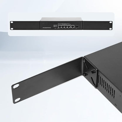 Rack Mount Kit for 7.9 inch Switches, Adjustable Rack Ears for Netgear, Cisco, D-Link, TRENDnet and HP Products, Mount 7.9" Wide to 19" Equipment, Adjustable Hole Distance 14-30mm