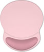 ITNRSIIET Ergonomic Mouse Pad with Comfort Gel Wrist Rest, Non-Slip PU Base, Smooth Textured Surface, Reduces Hand Fatigue & Wrist Pain, 8.7 x 7.2 Inch for Office Gaming Home, Pink Accent