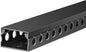 ZhiYo Cable Raceway 156in(4X L39in), Server Rack Cable Management Under Desk Cord Organizer, Electrical Safe PVC Cable Channel Open Slot Wire Raceway for Network/PC/TVs, Wire Duct H1 x W1.6in Black