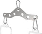 Double to Single Adaptor Plate for Cable Pulley Machines Durable Solid Stainless Steel with 3 Carabiners Suitable for Dual Cable Machines LAT Pulldown, Shoulder & Biceps Exercises