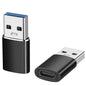 USB A Male to USB C Female OTG Adapter (3 Pack),USB 3.2 GEN2 10Gbps One-Sided High-Speed Data PD60W Fast Charging For PC,Laptop,Charger,Power Bank,AiSiHelper,iphone,Samsung S24 23 22,Carplay,Earphones